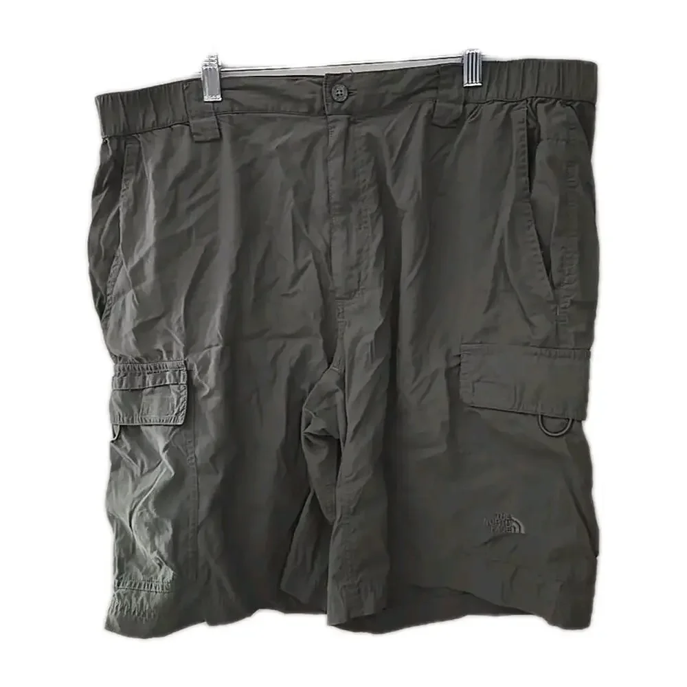 The North Face Green Chino‎ Outdoor Hiking Walking Cargo Shorts Men's Size XL